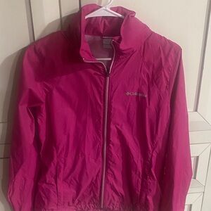 Columbia Fuchsia Windbreaker Jacket